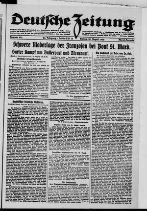 Deutsche Zeitung vom 30.08.1918