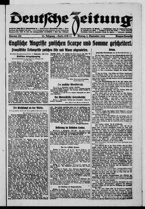 Deutsche Zeitung vom 02.09.1918