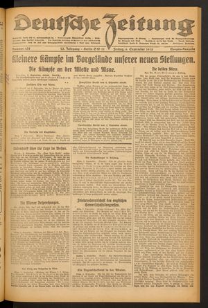 Deutsche Zeitung vom 06.09.1918