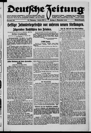 Deutsche Zeitung vom 06.09.1918