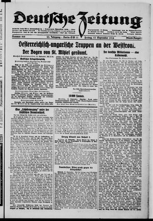 Deutsche Zeitung vom 13.09.1918