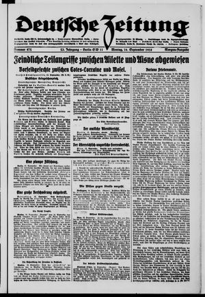 Deutsche Zeitung vom 16.09.1918
