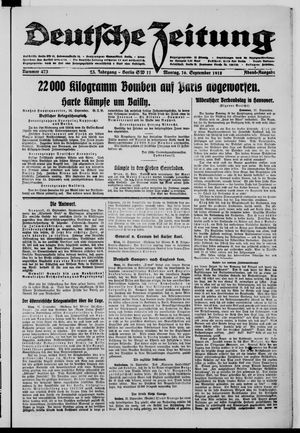 Deutsche Zeitung vom 16.09.1918