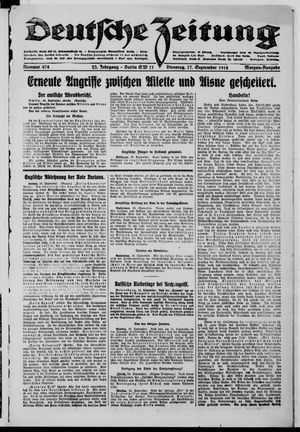 Deutsche Zeitung vom 17.09.1918