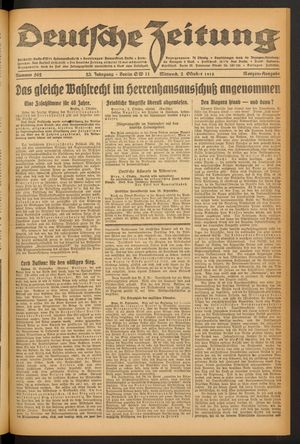 Deutsche Zeitung vom 02.10.1918