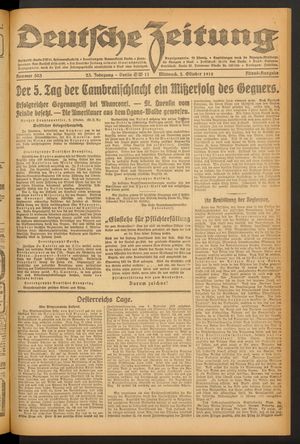 Deutsche Zeitung vom 02.10.1918