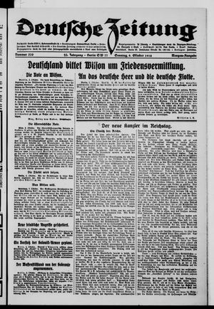 Deutsche Zeitung vom 06.10.1918