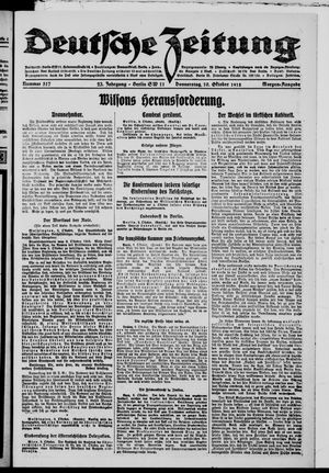 Deutsche Zeitung vom 10.10.1918
