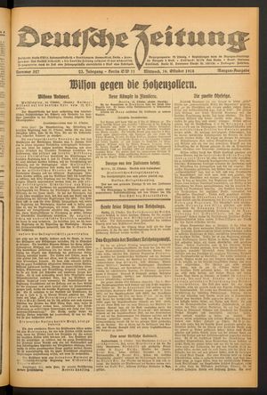 Deutsche Zeitung vom 16.10.1918