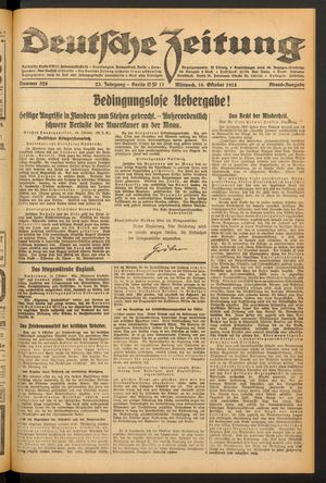 Deutsche Zeitung vom 16.10.1918