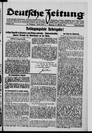 Deutsche Zeitung vom 16.10.1918