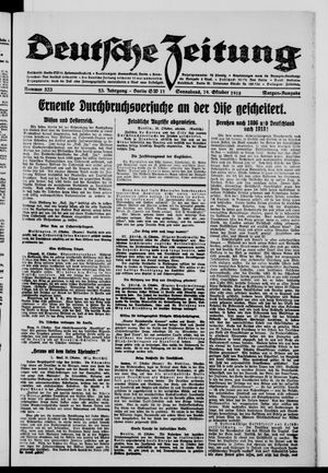 Deutsche Zeitung vom 19.10.1918