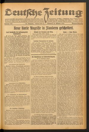 Deutsche Zeitung vom 23.10.1918