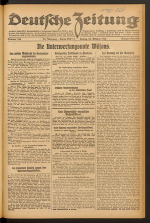 Deutsche Zeitung vom 25.10.1918