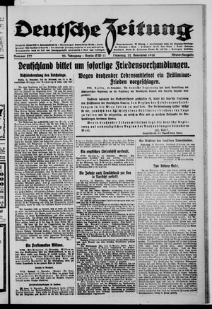 Deutsche Zeitung vom 12.11.1918