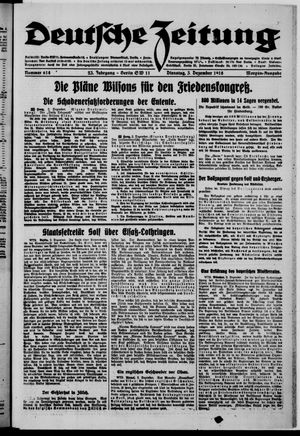 Deutsche Zeitung vom 03.12.1918