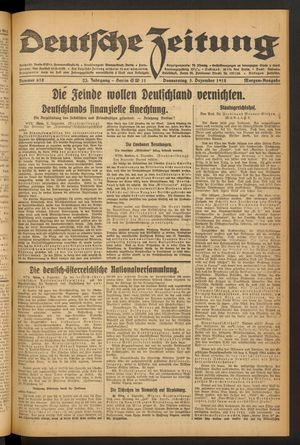 Deutsche Zeitung on Dec 5, 1918