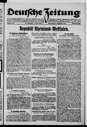 Deutsche Zeitung on Dec 5, 1918