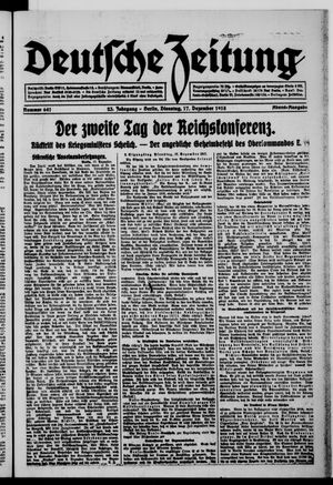Deutsche Zeitung vom 17.12.1918