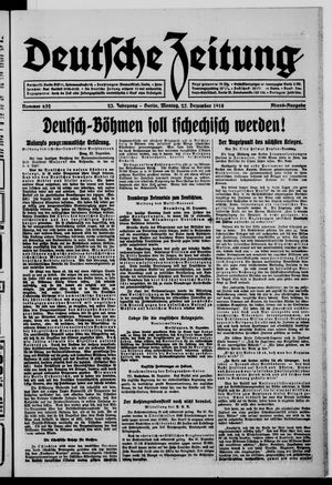 Deutsche Zeitung vom 23.12.1918