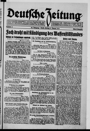 Deutsche Zeitung vom 03.01.1919