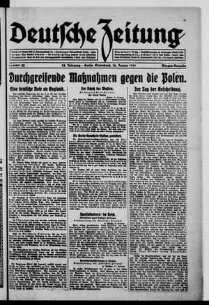 Deutsche Zeitung vom 18.01.1919
