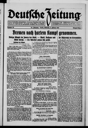 Deutsche Zeitung on Feb 5, 1919