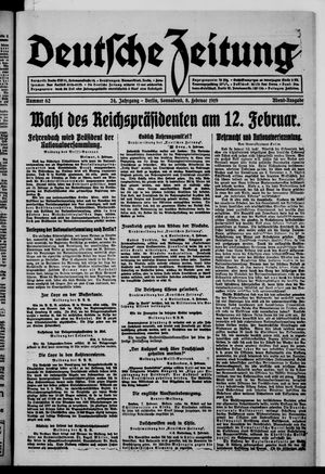 Deutsche Zeitung on Feb 8, 1919