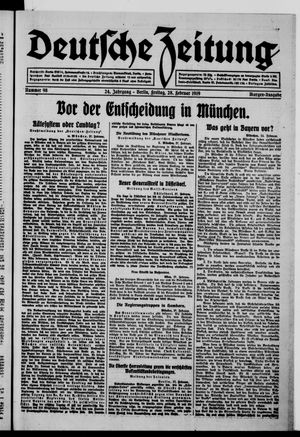 Deutsche Zeitung on Feb 28, 1919