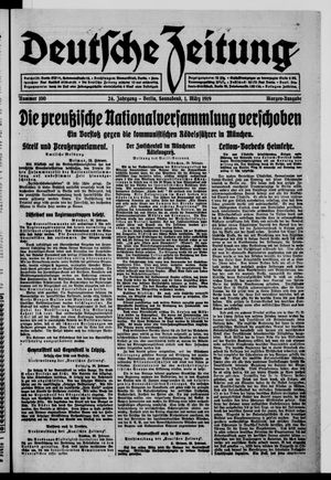 Deutsche Zeitung vom 01.03.1919