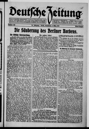 Deutsche Zeitung vom 08.03.1919