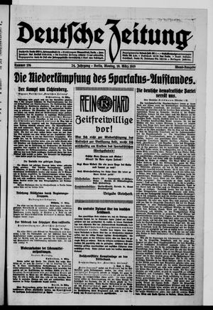 Deutsche Zeitung vom 10.03.1919