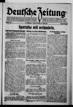Deutsche Zeitung vom 11.03.1919