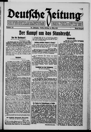 Deutsche Zeitung vom 14.03.1919