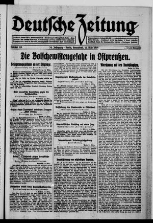 Deutsche Zeitung vom 15.03.1919