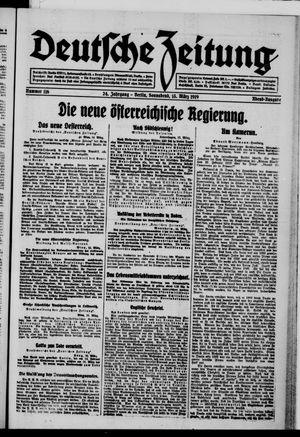 Deutsche Zeitung vom 15.03.1919