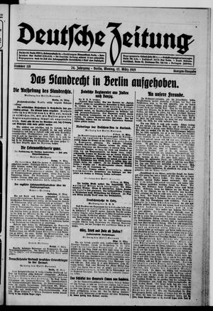 Deutsche Zeitung vom 17.03.1919