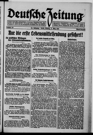 Deutsche Zeitung on Mar 17, 1919