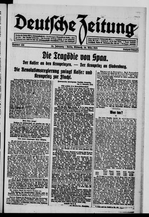 Deutsche Zeitung vom 26.03.1919