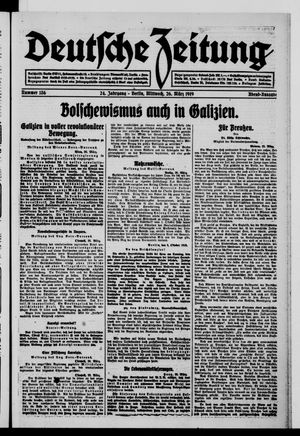 Deutsche Zeitung vom 26.03.1919