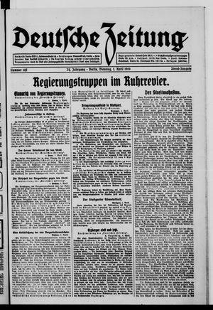 Deutsche Zeitung on Apr 1, 1919
