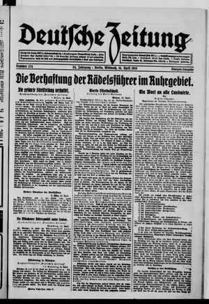 Deutsche Zeitung vom 16.04.1919