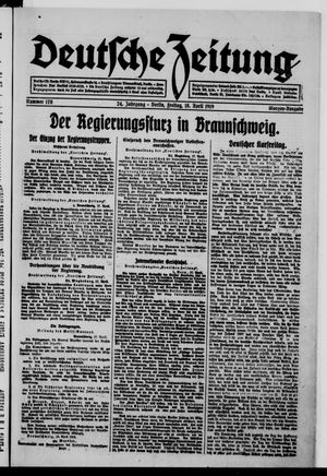 Deutsche Zeitung vom 18.04.1919