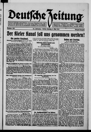 Deutsche Zeitung on May 4, 1919