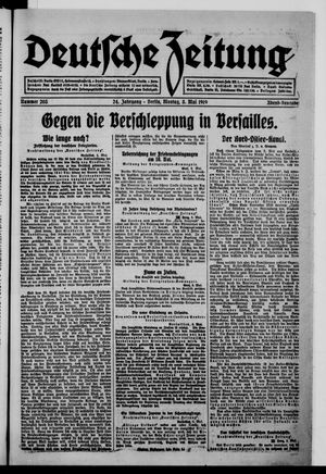 Deutsche Zeitung vom 05.05.1919
