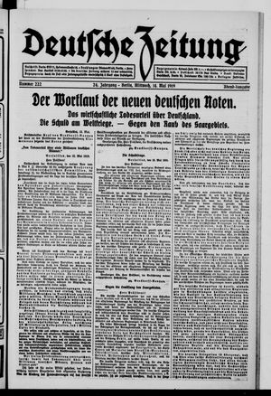 Deutsche Zeitung vom 14.05.1919