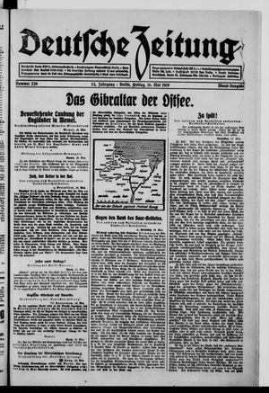 Deutsche Zeitung vom 16.05.1919