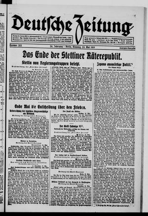 Deutsche Zeitung vom 20.05.1919