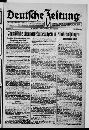 Deutsche Zeitung vom 20.05.1919