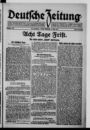 Deutsche Zeitung on May 21, 1919